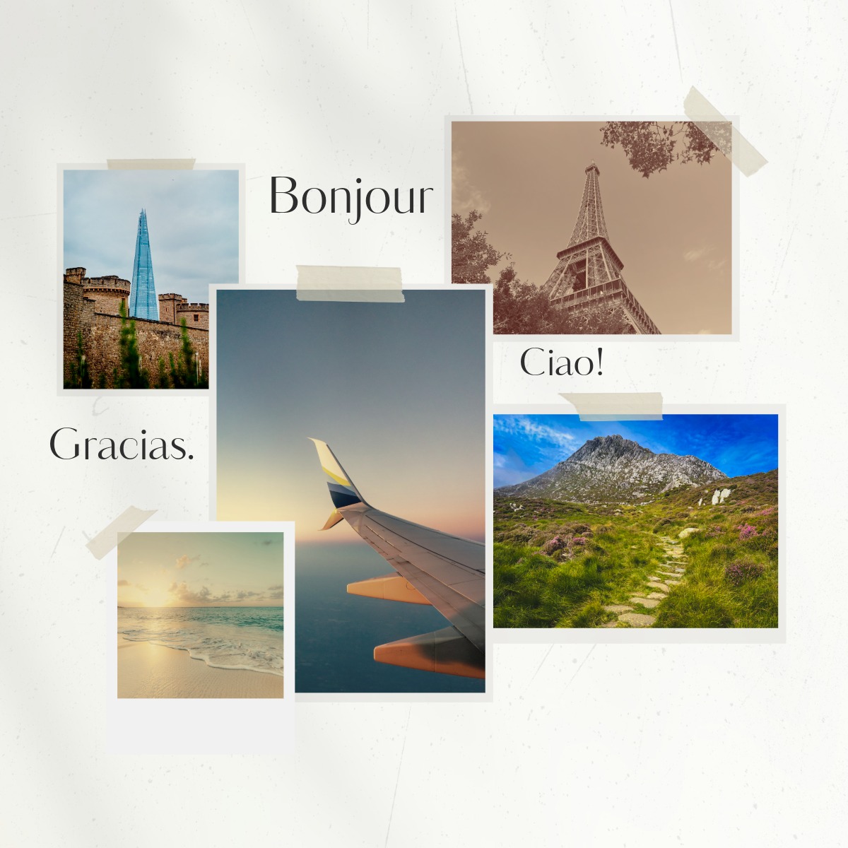Traveller practising useful phrases before a trip